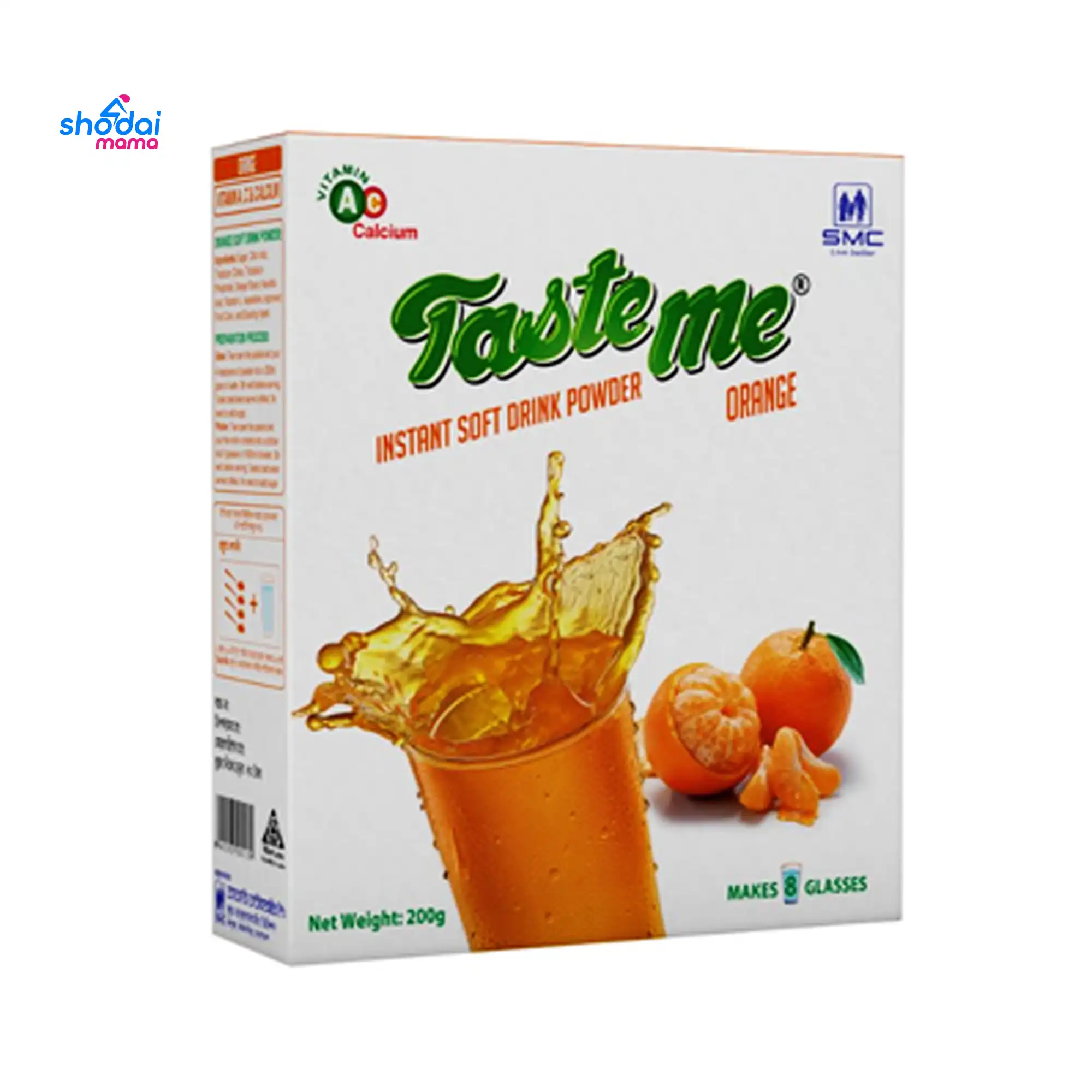 SMC TasteMe Instant Soft Drink Powder Orange 200gm